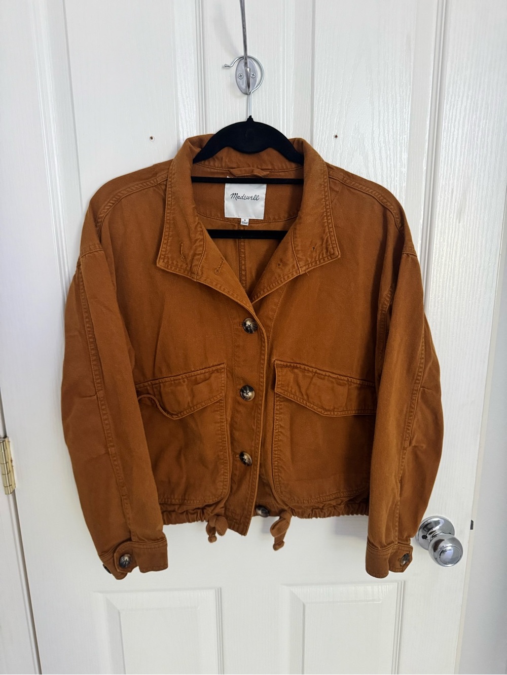 Madewell Rust Brown Utility Drawstring Jacket